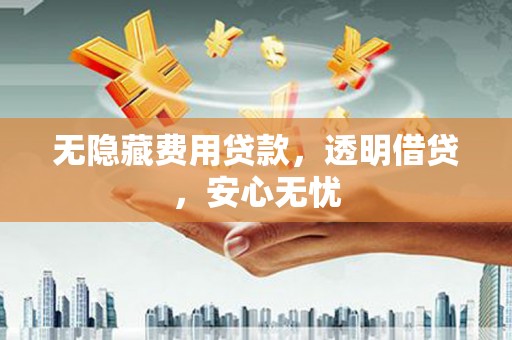 故城无隐藏费用贷款，透明借贷，安心无忧