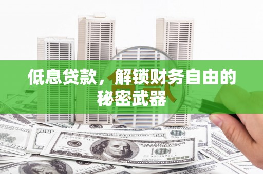 故城低息贷款，解锁财务自由的秘密武器
