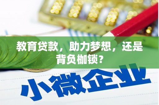 故城教育贷款，助力梦想，还是背负枷锁？