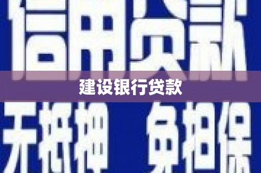故城建设银行贷款