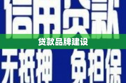 故城贷款品牌建设