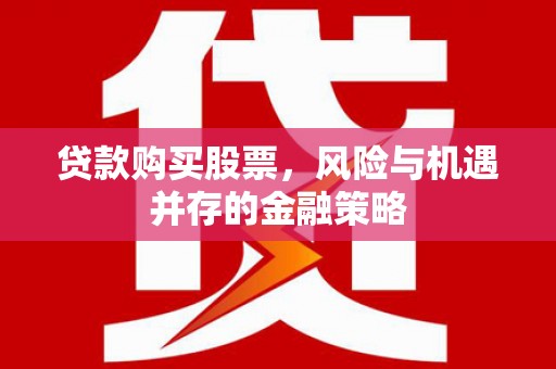 故城贷款购买股票，风险与机遇并存的金融策略