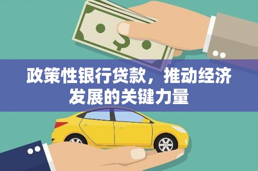 故城政策性银行贷款，推动经济发展的关键力量
