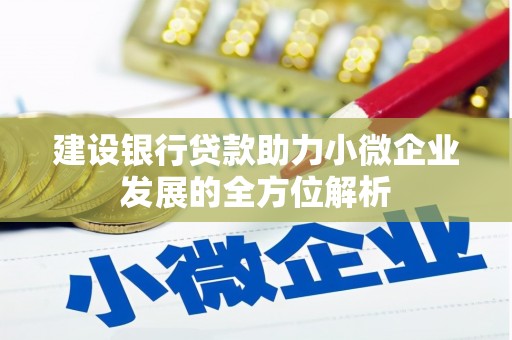 故城建设银行贷款助力小微企业发展的全方位解析